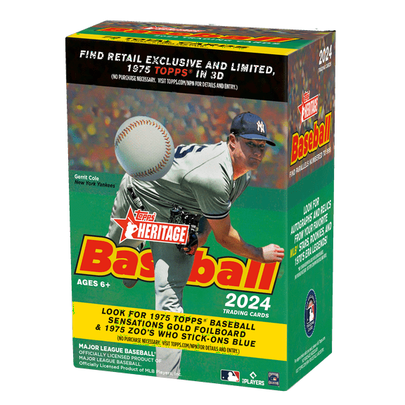 2024 Topps Heritage Baseball Factory Sealed Blaster Box