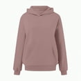 thumbnail image 4 of Godom Hoodies for Women Fleece Hooded Sweatshirts Oversized Pullover Long Sleeve Ladies Tops with Pocket, 4 of 5