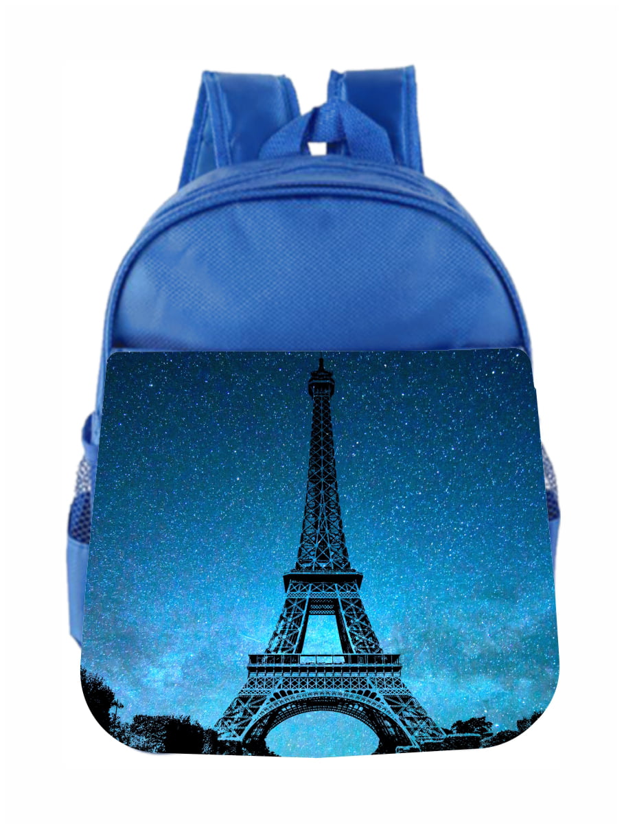 Eiffel Tower Tower Construction Bookbag School Backpack Luggage Travel Sport Bag 
