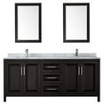thumbnail image 2 of Wyndham Collection Daria 80" Square Sink Wood Double Bathroom Vanity in Espresso, 2 of 3