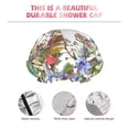 thumbnail image 5 of Balery Herbs And Wildflowers Shower Caps, Double Layer Waterproof Shower Cap, Double Layers Reusable Shower Cap With Soft Comfortable For Long Thick Hair Soft Bath Shower Hair Caps, 5 of 9