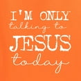 thumbnail image 6 of Wild Bobby I'm Only Talking to Jesus Today Inspirational/Christian Women Graphic Tee, Orange, X-Large, 6 of 6