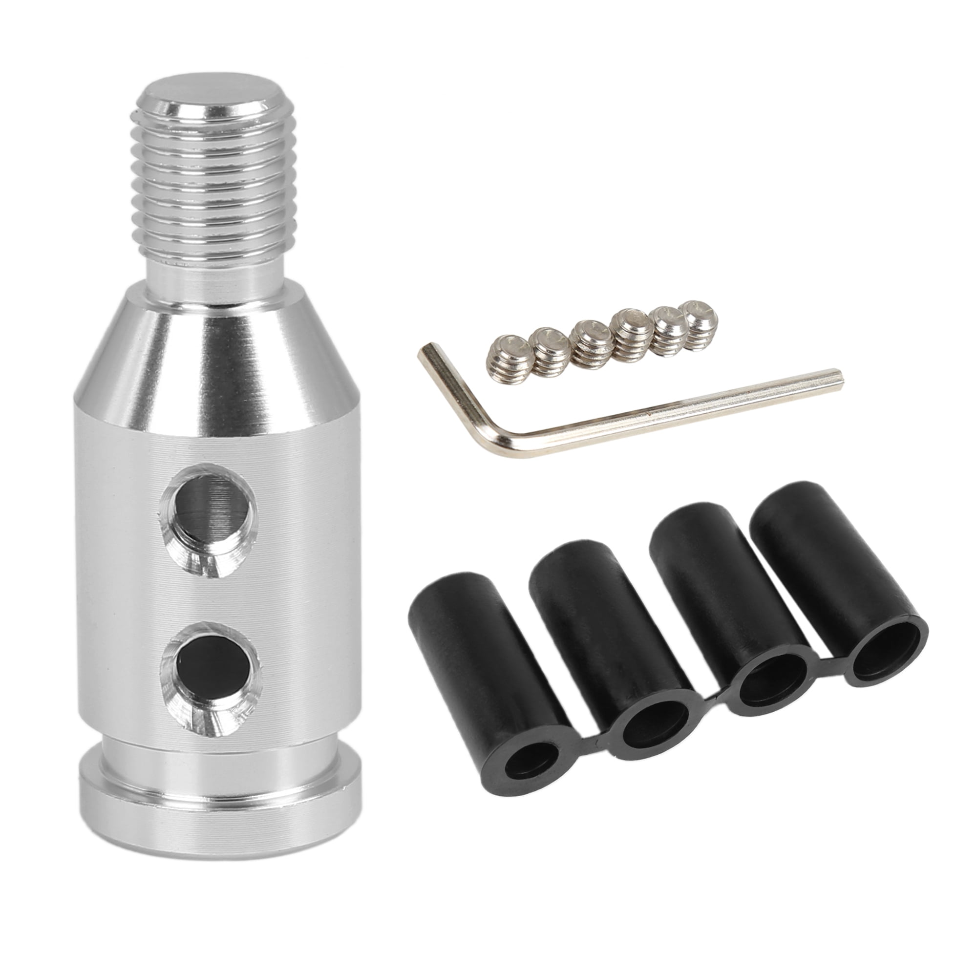 M12 x 1.25 Car Auto Silver Tone Gear Shift Knob Adapter for Non