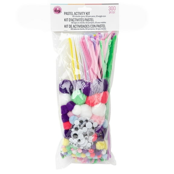 CousinDIY Jumbo Chenille Stems Craft Pack 300/PKG-Pastel