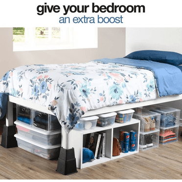 Bed Risers or Furniture Risers - Reliable Height Boosters in Heights of 8, 5 or 3 Inches