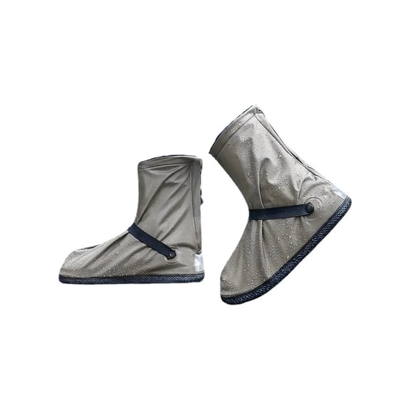 Inteprter 1 par de cubiertas para zapatos impermeables para bicicletas de carretera, chanclos para deportes al aire libre, carreras, ciclismo, Paraguas de lluvia Café 3XL
