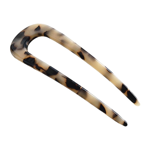 pitrice Barrettes en Forme de U, Accessoire Coréen, Léopard, Épingle à Cheveux pour Femmes, Queue de Cheval, Couvre-Chef Quotidien, Accessoires pour Adolescentes, Filles, Léopard Clair, 1 Ensemble