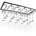thumbnail image 1 of Hanging Glass Rack - Wine Glass Rack With 5 Rails For 10-15 Glasses With Screws, 1 of 2