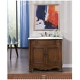 thumbnail image 4 of Elegant Lighting VF-1047-VW Windsor 36" Free Standing Single Basin Vanity Set - Brown, 4 of 7