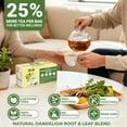 thumbnail image 2 of LeafLea 120 Dandelion Root and Leaf Tea Bags, Premium Dandelion Herbal Tea, Natural Dandelion Root Tea Blend with Leaves, 2 of 9
