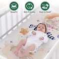 thumbnail image 6 of Kainsy Personalized Baby Crib Bedding Set - Custom Name Rabbit Pattern 3 Pcs Set - Soft Blanket with Double Layer Dotted Backing, Fitted Sheet, Room Rug for Newborns Boys Girls Shower Gift(47"x60"), 6 of 9