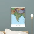 thumbnail image 1 of Map India Wall Mural Decal Sticker, Wallmonkeys Peel & Stick Vinyl Graphic (18 in H x 13 in W), 1 of 4
