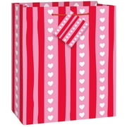 Unique Industries Assorted Colors Striped Valentine's Day Gift Bags