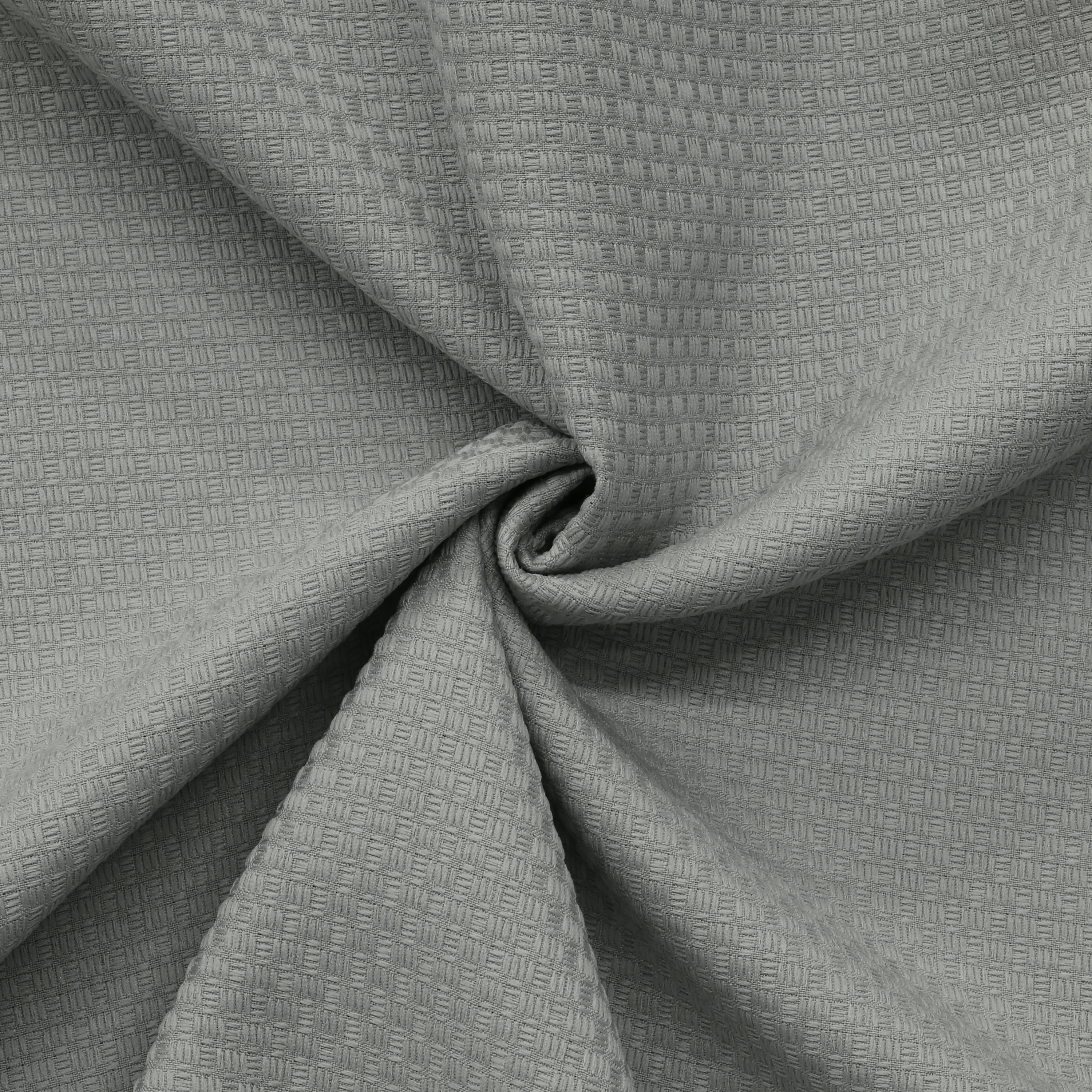 Brasilia Room Darkening Dual Header Curtain Panel 52" x 108" in Silver