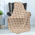 thumbnail image 4 of Vegetable Soft Flannel Fleece Throw Blanket, Hot Peppers Onions Garlic Pattern Colorful Kitchen Elements Vegan Food Pattern, Cozy Plush for Indoor and Outdoor Use, 50" x 70", Multicolor, by Ambesonne, 4 of 5