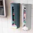 thumbnail image 2 of Kitchen Wall-Mounted Plastic Bag Storage Holder Garbage Bag Holder Plastic Holder Garbage Bag Storage Pouch Saver Organizer Dispenser, Gray, 2 of 8