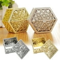 thumbnail image 3 of Gift Box Wedding Plated Plastic Favor Case wedding plastic Candy Snack Storage Box for Ceremony Banquet Party, Silver, Square, 3 of 9