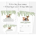 thumbnail image 3 of Inkdotpot Set Of 30Jungle Animals Baby Shower Invitations-Diaper Raffle Tickets And Baby Shower Book Request Cards Gender Neutral Invites Its A Boy Its A Girl, 3 of 8