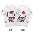 thumbnail image 1 of Pantalones cortos Hello Kitty de verano para niños, holgados, combinables, con estampado 3D, para playa, informales, para parejas, 1 of 5