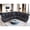 Black, variant on Ellesophas 6-Seat PU Leather Reclining Sectional Sofa Set with Footrest, Storage Console & 2 Cup Holders, Perfect for Living Room & Home Theater, Brown