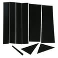 thumbnail image 2 of Side Door Window Cover, Car Window Pillar Sticker 10PCS Anti Aging Bright Black  For Vehicle, 2 of 8