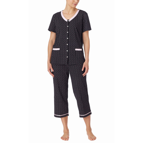 Women's Short Sleeve V-Neck PJ Set with Pocket (Sizes S - 3X) - image 1 of 1