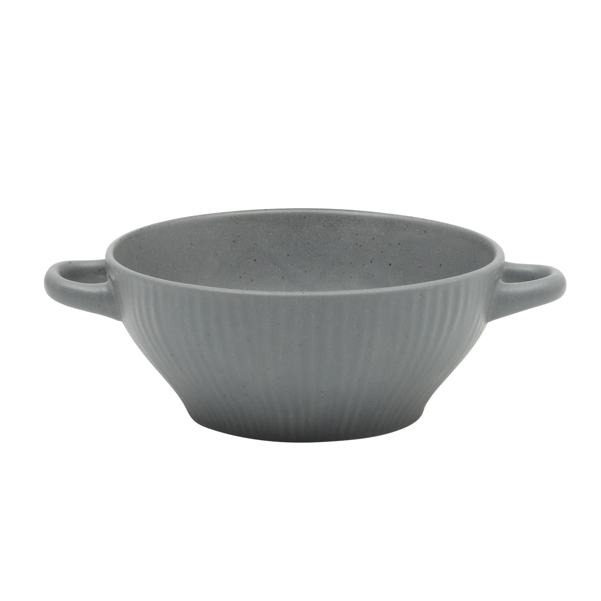 Gibson Elite Clover Hill 12-Piece Stoneware Dinnerware Set - Embossed Reactive Glaze - Service for 4 - Dark Blue