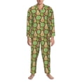thumbnail image 3 of Disketp Fruits 1 Mens Pajama Set, Soft Warm Long Sleeve Sleepwear, Cozy Button-Down Pjs for Men-XX-Large, 3 of 7