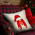 thumbnail image 5 of Qocolhg Christmas Decorations Outdoor Indoor, Christmas 26 Letter Pillow Cover Holiday Sofa Decoration Pillowcase -border Linen Printed Cushion Cover, on Sale Clearance!, 5 of 5