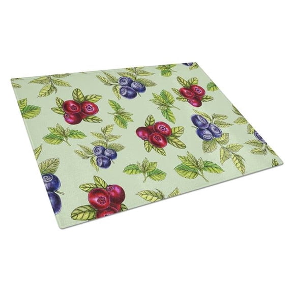 Berries in Green Glass Cutting Board - Large