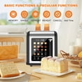 thumbnail image 3 of 2 Slice Toaster Touch Screen, Stainless Steel Toasters Digital Timer 2 Slot Toasters, 8 Shade Settings 6 Bread Types for Bagel, C, 3 of 9