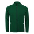 thumbnail image 1 of Blusa y camisa de manga larga con cuello alto para hombre, cárdigan informal de moda con bolsillo y cremallera, chaqueta de entrenamiento deportiva de manga larga con cuello alto, abrigo de poliéster, 1 of 5
