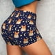 thumbnail image 4 of Balery Corgi Lying With Moons And Stars Pantalones cortos de entrenamiento estampados para mujer, sin costuras, ajustados, para gimnasio, yoga, correr, deportes, ejercicio activo, fitness.-Large, 4 of 8