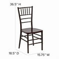 thumbnail image 6 of Mahogany Resin Chiavari Banquet Chair with FREE Vinyl Seat Cushion / Commercial Quality Stackable Resin Chiavari Wedding Chair, 6 of 8