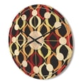 thumbnail image 3 of Designart 'Abstract Retro Geometrical Design Pattern VIII' Mid-Century Modern Wood Wall Clock, 3 of 5