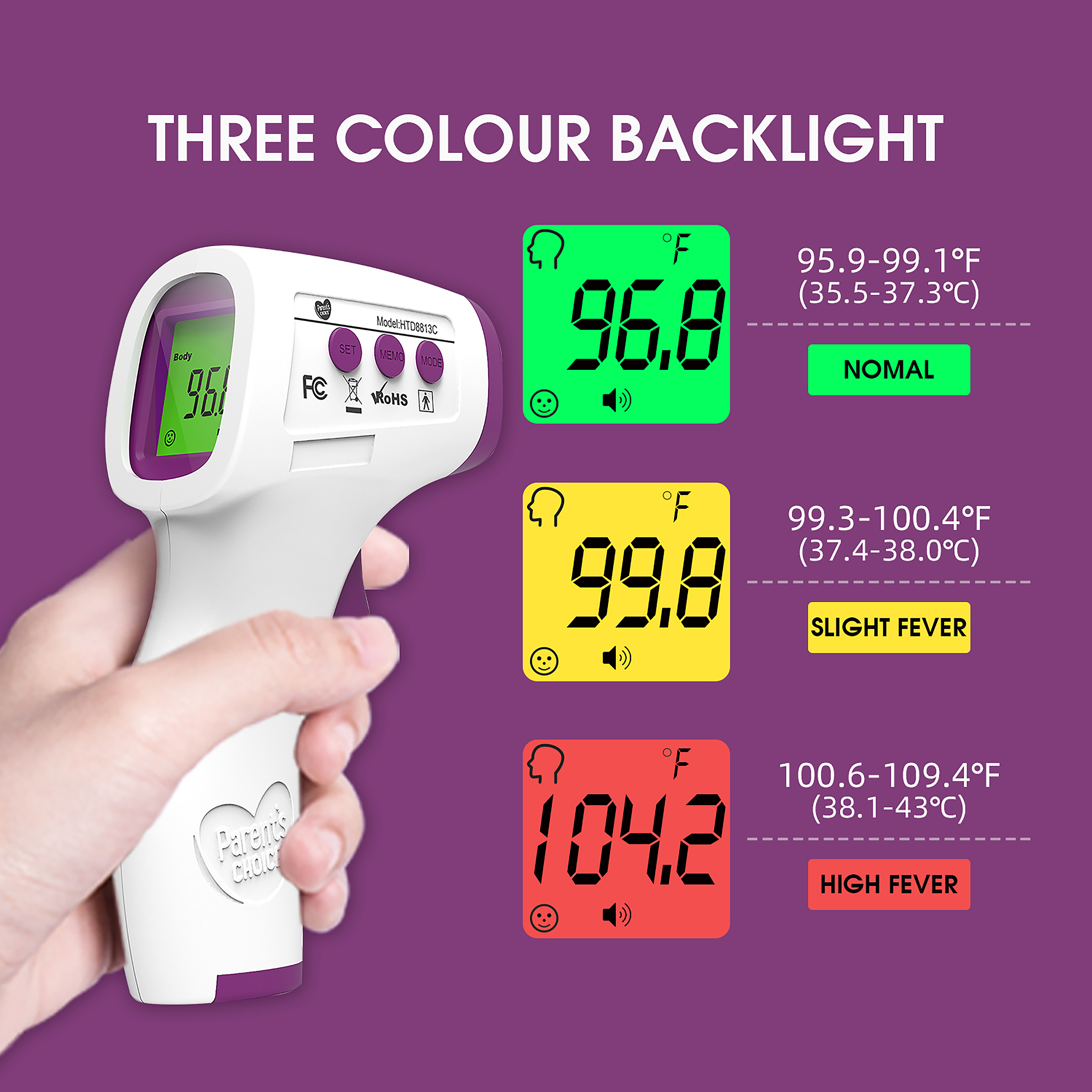 Parent's Choice Non-Contact 3-in-1 Infrared Thermometer photo 5