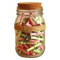 thumbnail image 1 of Wishing Bottle Glass Decorative: Small Cork Jar Letter Bottle with Message Paper, 1 of 7