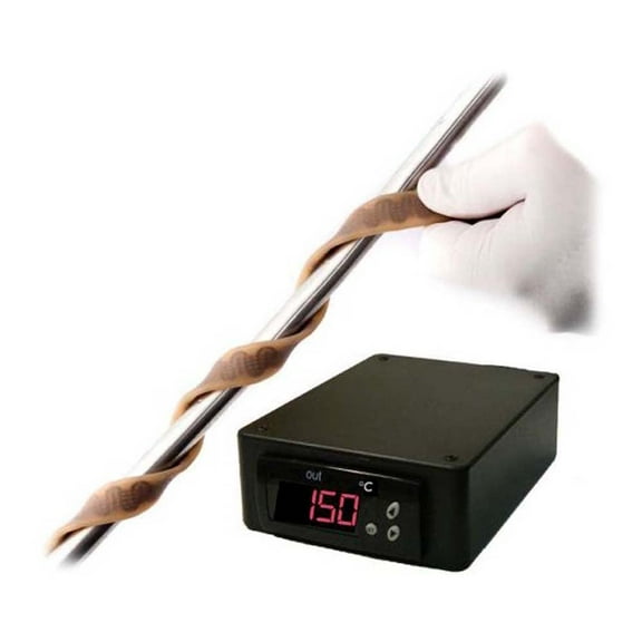 BriskHeat BS0051040L XtremeFLEX BS0 Silicone Rubber Heating Tape, W x L: 0.5 x 48-Inch, 120VAC, Same End Leads, Large CA3