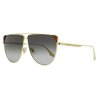 Victoria Beckham VB242S 043 Sunglasses Gunmetal Aviator Frame, Grey Lenses Victoria Beckham Grey Gradient Pilot Ladies Sunglasses  main image 3