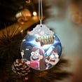 thumbnail image 2 of Gravity Falls Christmas Ornament Glass Round Pendant Christmas Hanging Decor Ornament Holiday Xmas Decorations Christmas Tree Ornaments Silver, 2 of 8