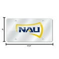 thumbnail image 6 of Northern Arizona University Lumberjacks Premium Laser Cut Tag License Plate, Mirrored Acrylic Inlaid, 12x6 Inch, 6 of 8