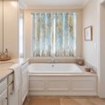 thumbnail image 3 of Contemporary Yellow Blue Tree Kitchen Curtains 63 Inch Length, Abstract Art Oil Paiting Grommet Top Bedroom Living Room Curtains, Light Filtering Cafe Curtain Drapes 2 Panels Set 84''x63'', 3 of 9