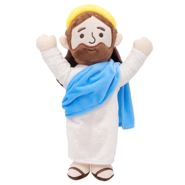 Bendición Y Gloria Jesús Muñeco De Peluche - Juguete Religioso Con Temática De Oración Para La Iglesia, Escuela Dominical, Navidad, Pascua, Decoración Del Hogar Y Regalos Inspiradores Pascua,,Blue