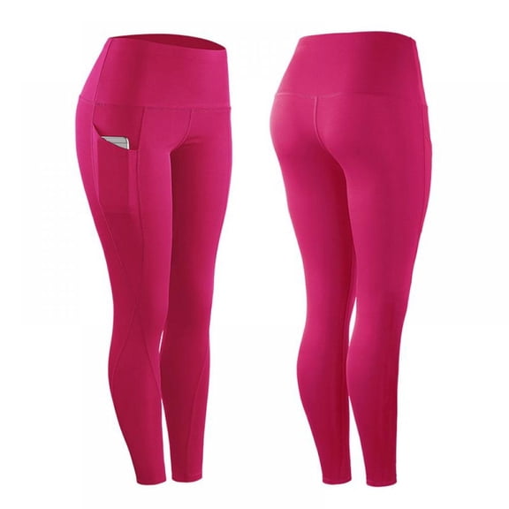 MAGAZINE Red/Blue High Elastic Leggings Pant Women Solid Stretch Compression Sportswear Yoga Jogging Leggings M-3XL