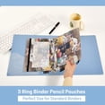 thumbnail image 5 of 2 Pack Flip Folders with Clear PVC Window Binder Pouches 3-Ring Binder Organizer for Office & Home Different Colors and Patterns Cat, 5 of 6