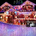 thumbnail image 1 of EIGTHTAIL Guirlande Lumineuse de Noël 105 Pieds Extérieure 1000 LED Guirlande Lumineuse Intérieure à Brancher pour Chambre 8 Modes Guirlande Lumineuse avec Télécommande pour Mariage Extérieur Maison Cheminée, 1 of 6