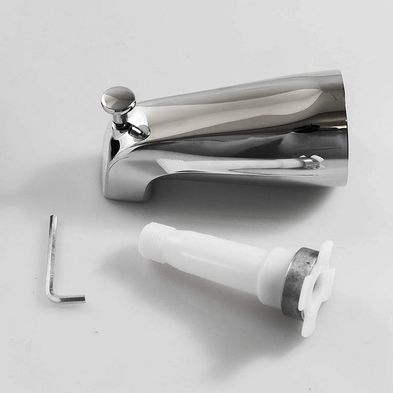 Tub Spout with Diverter - Brushed Nickel. Universal Fit