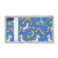 thumbnail image 2 of JIALIOU Nylon Trifold Card Wallet with ID Window Zipper Pocket for Men Women Teen Unicorns Rainbows Stars Hearts, 2 of 7