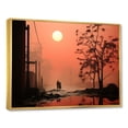 thumbnail image 2 of Designart "Industrial Landscape With Pollution" Factories Floater Framed Wall Art Prints, 2 of 5
