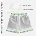 thumbnail image 5 of Blue Green Yellow Stripes Boys' Swim Trunks Beach Pool Shorts Quick Dry Soft Fabric Classic Fit, 5 of 8